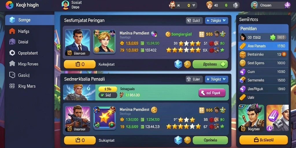 Screenshot menunjukkan karakter utama dalam aksi berani.