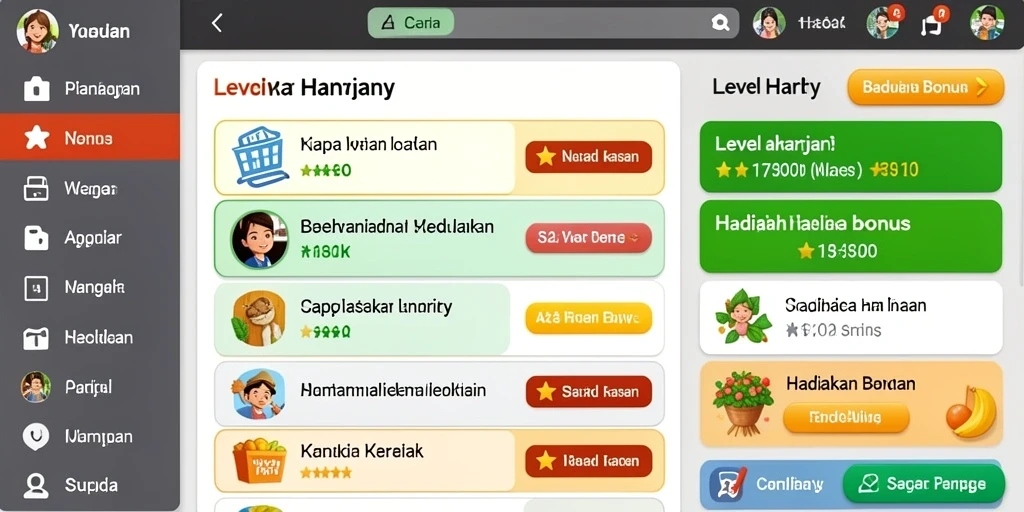 Tampilan antarmuka yang menarik dan intuitif.