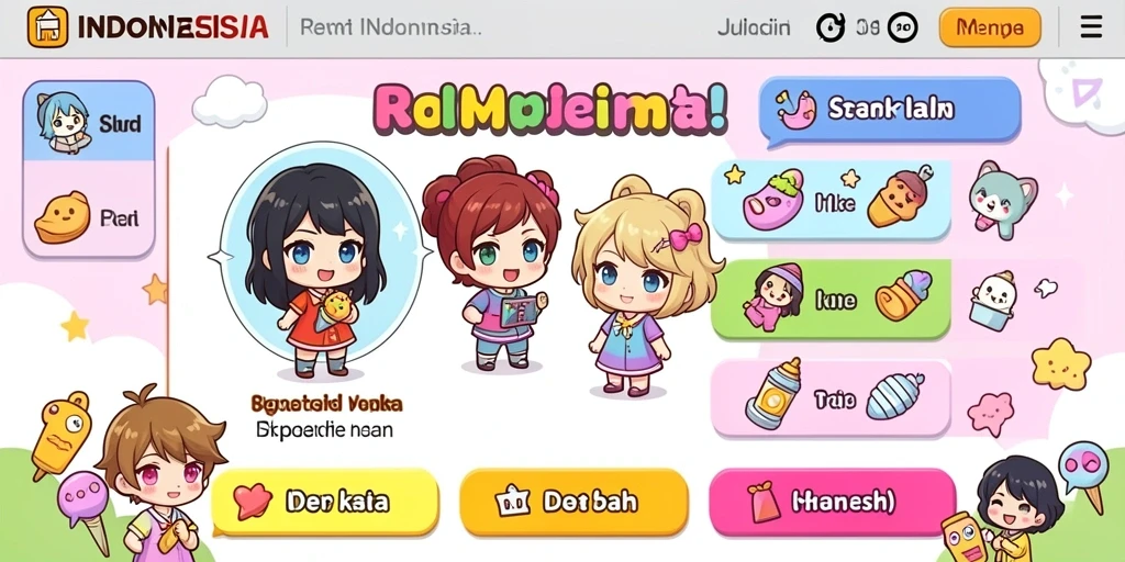 Tampilan menu utama yang menarik dan intuitif.