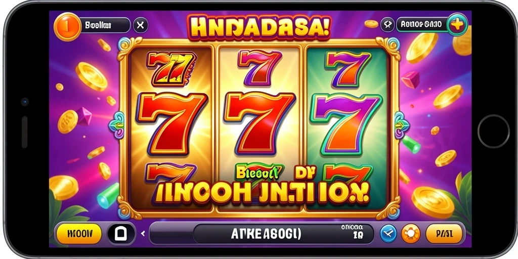Screenshot menunjukkan tampilan utama game RINDUSLOT yang menarik.