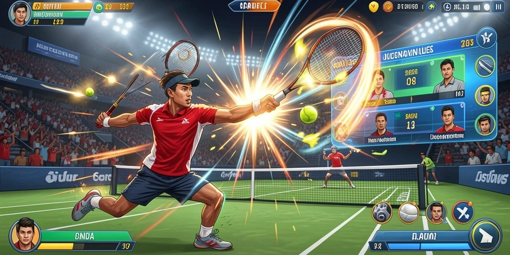 Tampilan awal game yang menarik dan penuh warna.