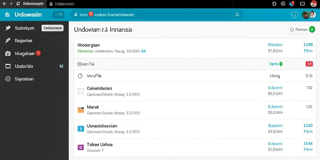 Tampilan antarmuka yang user-friendly.